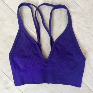 lululemon athletica Deep Purple Strappy Sports Bra